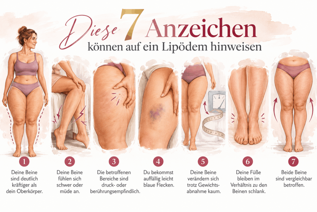 Lipödem erkennen Anzeichen für ein Lipödem